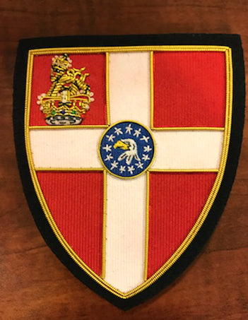 Gold Trimmed Blazer Patch with U.S. Priory Shield