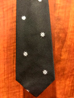 Men's Black Silk Neck Tie with Order of St John Insignia