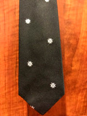 Men's Black Silk Neck Tie with Order of St John Insignia